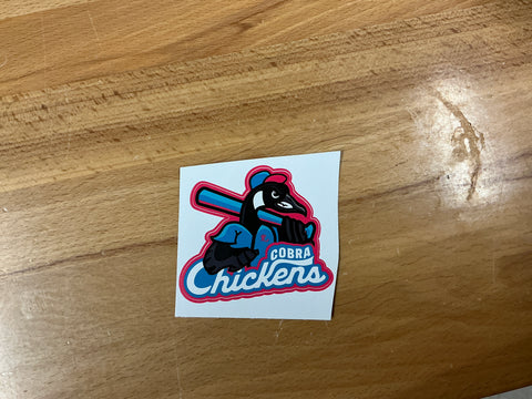 Cobra Chickens Sticker (2 inch x 2 inch)