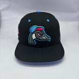 Forest City Cobra Chickens Hat Black & Blue SnapBack
