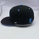 Forest City Cobra Chickens Hat Black & Blue SnapBack