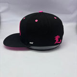 Forest City Cobra Chickens Hat Black & Pink SnapBack