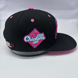 Forest City Cobra Chickens Hat Black & Pink SnapBack