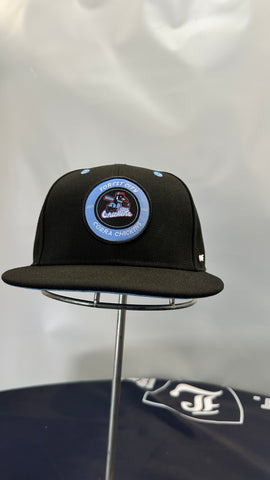 (YOUTH) 2026 Cobra Chickens Hat - Round Logo, Black and Blue