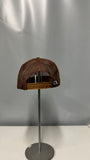 London Majors Tan/White Suede - Leather Logo Hat