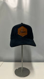 London Majors Navy Suede - Leather Logo Hat