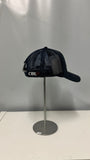 London Majors Navy Suede - Leather Logo Hat