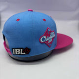 Forest City Cobra Chickens Hat Pink & Blue SnapBack