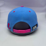 Forest City Cobra Chickens Hat Pink & Blue SnapBack