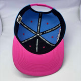 Forest City Cobra Chickens Hat Pink & Blue SnapBack