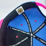 Forest City Cobra Chickens Hat Pink & Blue SnapBack